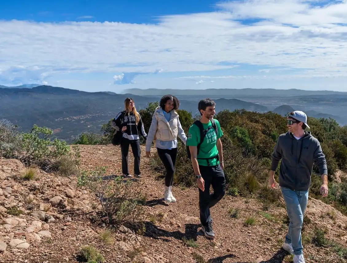 Abtei des Klosters Montserrat besucht vor der Reittour