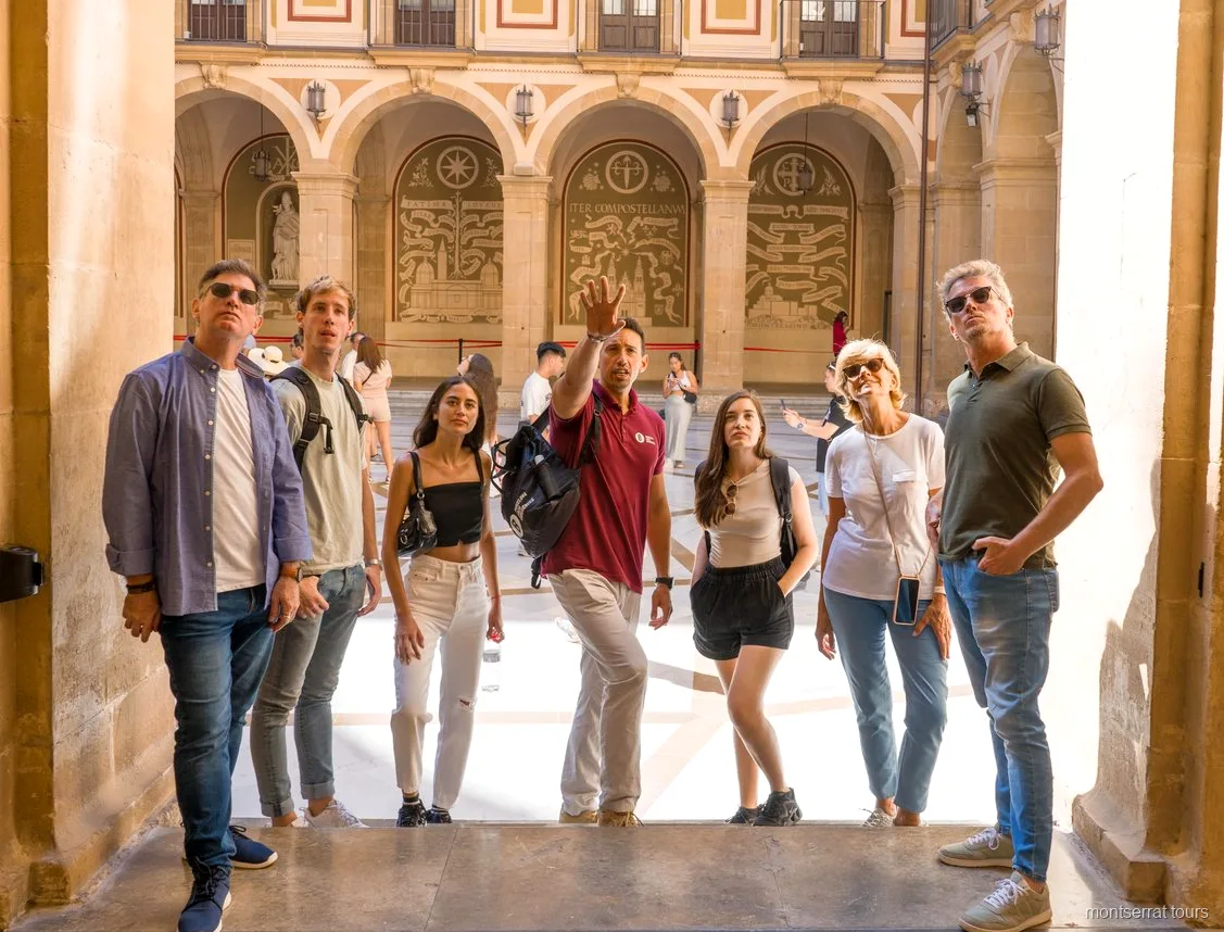 Cogwheel train ascending to Montserrat Monastery on the full-day wine tour
